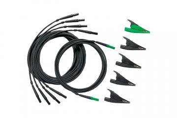 Fluke TLS430 – Test Leads and Alligator Clips (4 black, 1 green) - 1