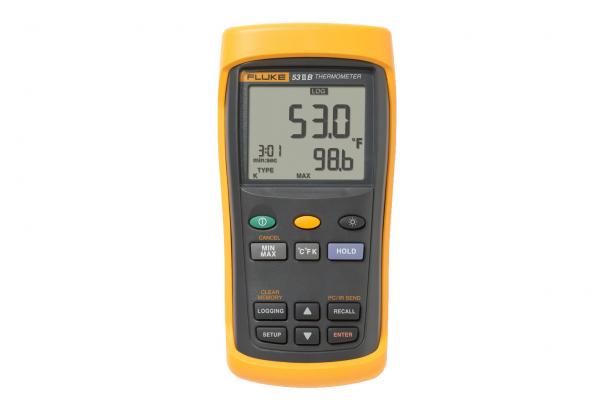 Fluke 53 II Single Input Digital Thermometer with Data Logging